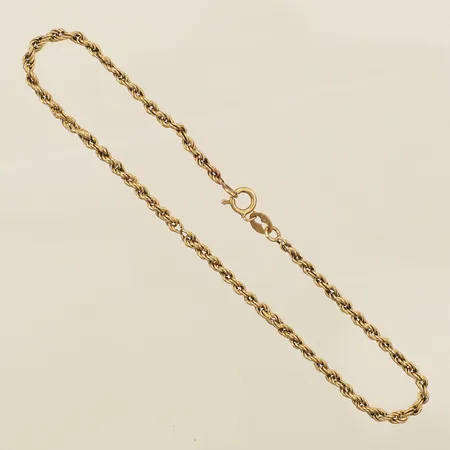 Armband Cordell längd 20,5cm, bredd 2,2mm saknar länkdelar 14K  Vikt: 1,3 g