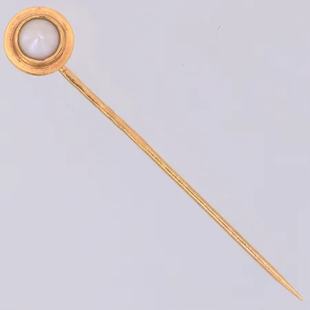 Nål odlad sötvattenpärla Halldins längd 45mm, 18K Vikt: 1,2 g