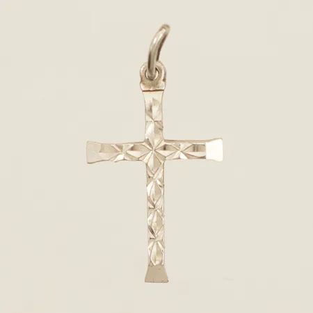 Hänge kors längd inklusive öglan 25mm bredd 12,6mm 925/1000 silver Vikt: 0,6 g