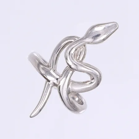 Ring med orm stl:17¼, bredd 3-31mm, silver 925/1000 Vikt: 5 g