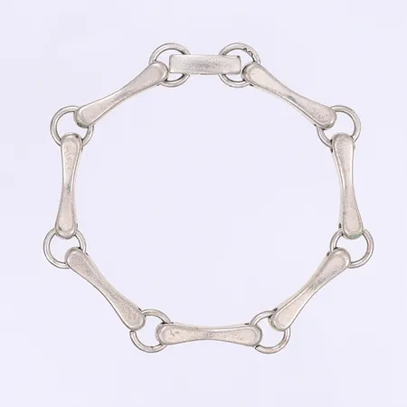 Armband längd 19cm, bredd 3-5mm, silver 830/1000 Vikt: 22,8 g