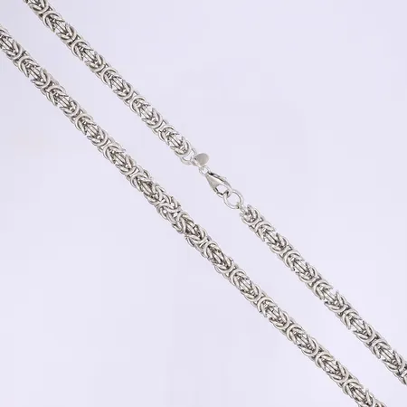 Halskedja Drottninglänk 52cm, bredd 6mm, silver 925/1000 Vikt: 83,1 g