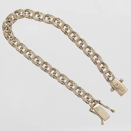 Armband Bismarck längd: 16cm, bredd: 5,3mm, svenska stämplar, silver 925/1000 Vikt: 6,8 g
