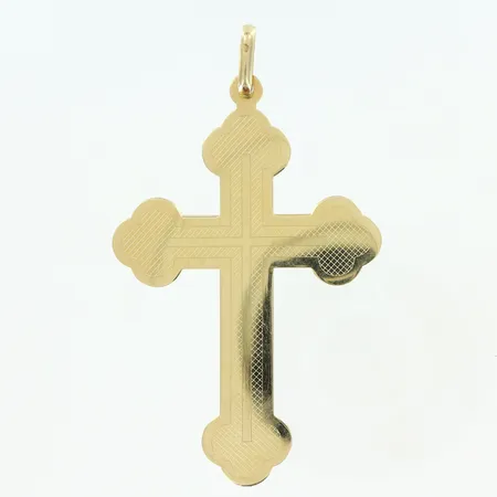 Hänge kors 77x46mm, 14K Vikt: 8,1 g