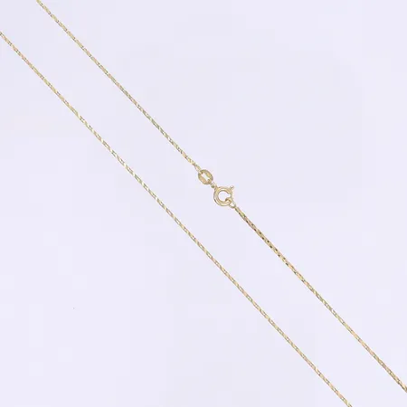 Halskedja 47cm, bredd 1mm, 18K Vikt: 3,7 g