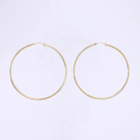Örhängen creoler Ø60mm, bredd 2mm 14K Vikt: 3,2 g