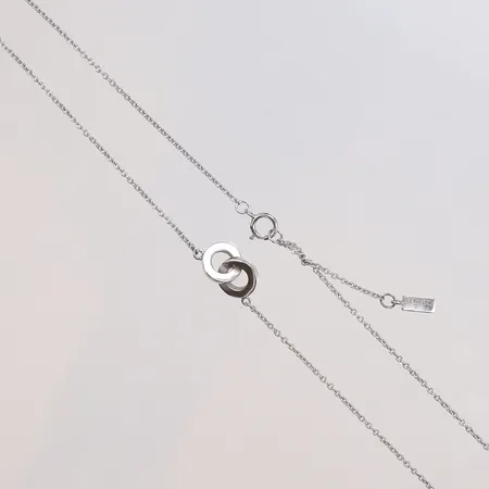 Collier Efva Attling You and Me Necklace i vitguld med diamanter 14xca0,005ct 46cm bredd 1-8mm 18K Vikt: 5,5 g
