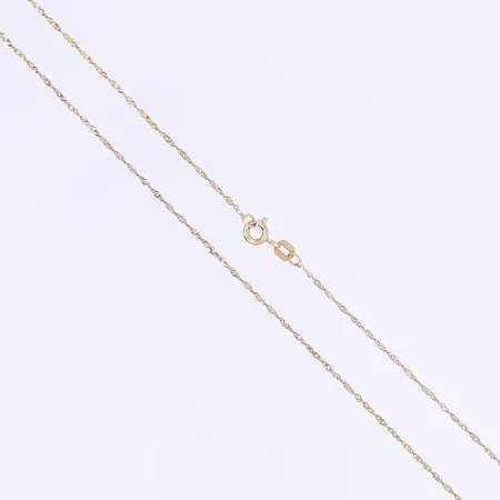 Halskedja GHA Singapore längd 38cm, bredd 1mm, 18K Vikt: 1,1 g på auktion i Göteborg Nordstan hos Pantbanken Sverige