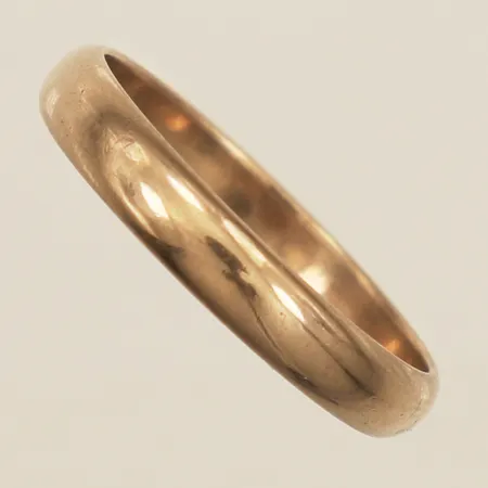 Ring slät stl:19 bredd 3,6mm, gravyr vitguld 14K Vikt: 2,9 g