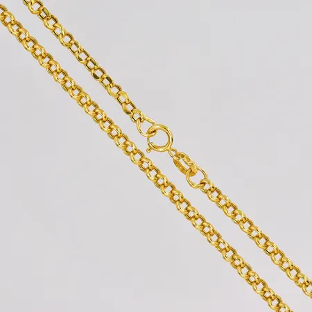 Kedja Ärtlänk längd 54cm bredd 3mm 21K Vikt: 6,9 g