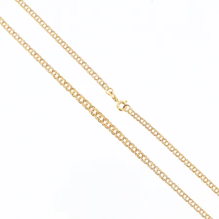 Collier doserad Bismarck längd 41,5cm, bredd 3-4,5mm, 18K Vikt: 5,1 g