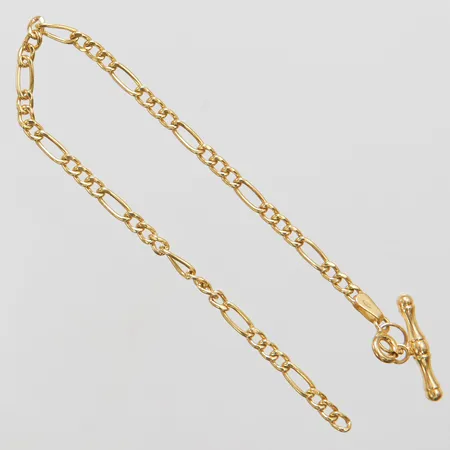Armband Figaro längd: 17cm, bredd: 3mm, 9K Vikt: 1,5 g