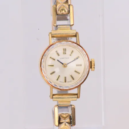 Damur Certina manuell Ø18mm referensnr 0809 921, gravyr, 14K Vikt: 0 g