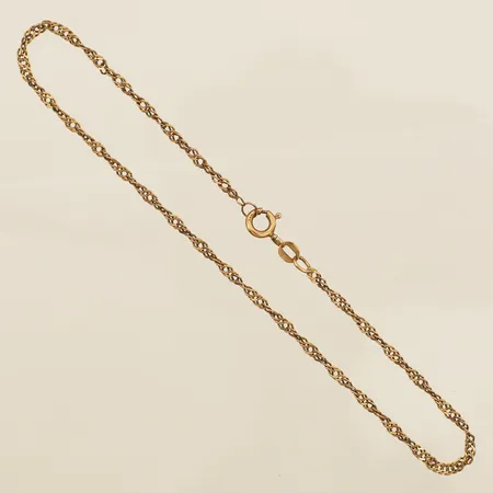 Vristlänk Singapore längd 25,5cm bredd 2,3mm 18K Vikt: 2,6 g