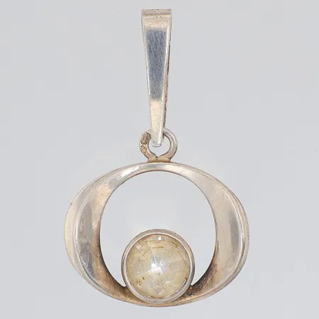 Hänge bergkristall 30mm Kultasepät Salovaara, 925/1000 silver Vikt: 2,4 g