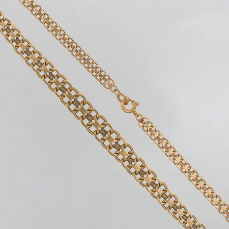 Collier X-länk Ädelsmycken AB längd 45,5cm bredd 5,5-9,5mm, 18K Vikt: 23,8 g