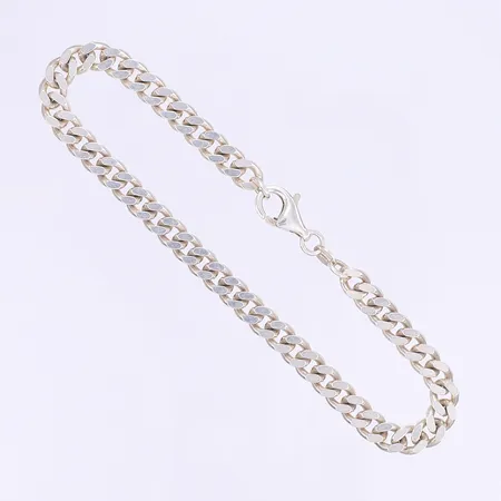 Armband GHA pansarlänk längd 22cm bredd 5mm, silver 925/1000 Vikt: 15,3 g