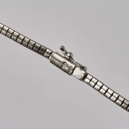 Collier 42,5cm, bredd 3,3mm, 830/1000 silver, 15,07g.