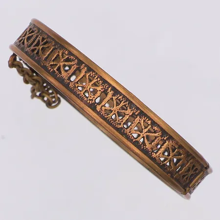 Armband design Pentti Sarpaneva stelt 64 x 58mm bredd 11mm brons, något skevt Skickas med postpaket.
