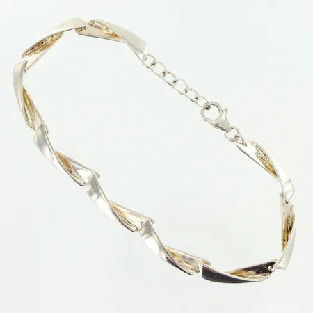 Armband Guldfynd längd 18,5-20,5cm, bredd 5,5mm, silver 925/1000 Vikt: 12,2 g