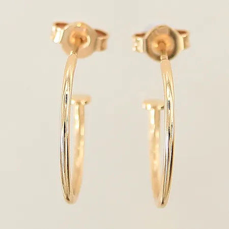 Örhängen 101 Plain Hoops Efva Attling Ø16mm bredd 1,3-3,3mm etui 18K Vikt: 3 g