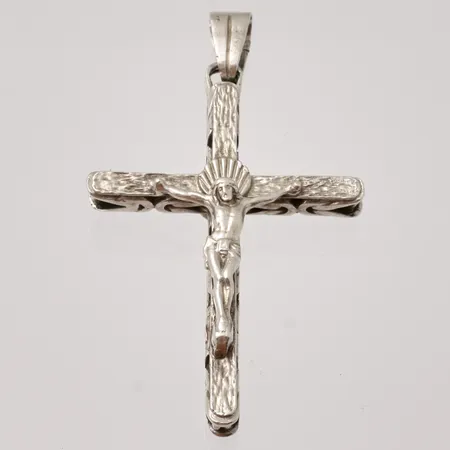 Hänge krusifix 40,9x70,8mm, Michels Mega Guld o Silversmed Butik, 925/1000 silver, 22,31g.