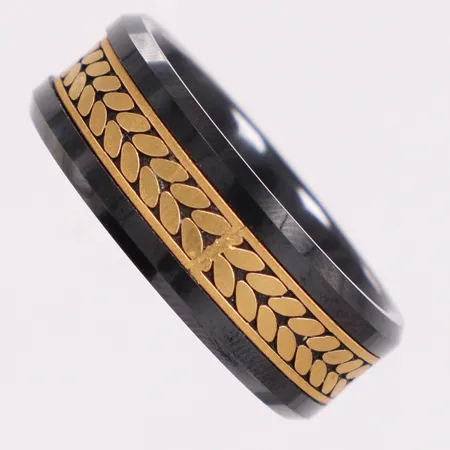 Ring snurrbar gulddetalj i 21K stl: 19 ceramic Vikt: 6,8 g