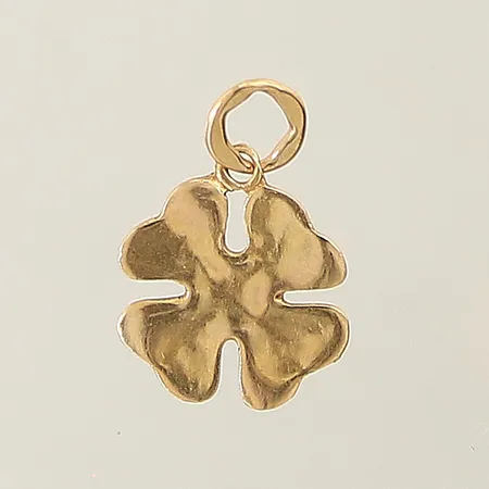 Hänge fyrklöver 17x11mm 18K Vikt: 0,6 g