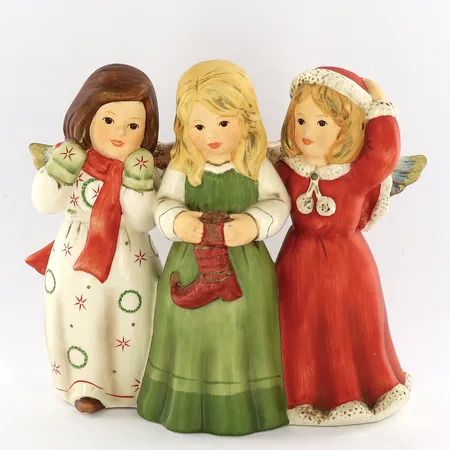Figurin Goebel änglakör, höjd: 13cm, bredd:15cm
