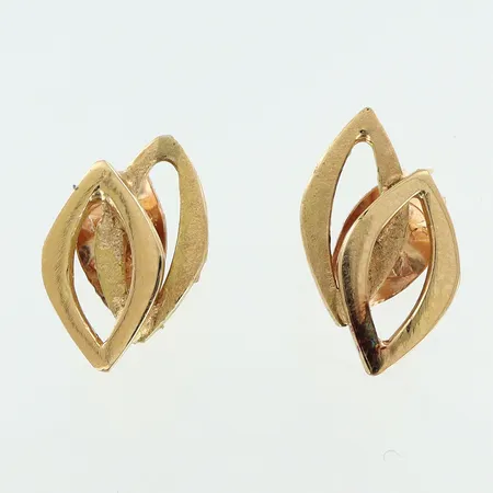 Örhängen 6x10mm, slitage, 18K Vikt: 1,3 g