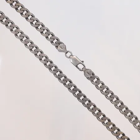 Kedja Pansar 55,5cm bredd 7mm GHA silver 925/1000 Vikt: 51,2 g på auktion i Göteborg Mölndal hos Pantbanken Sverige