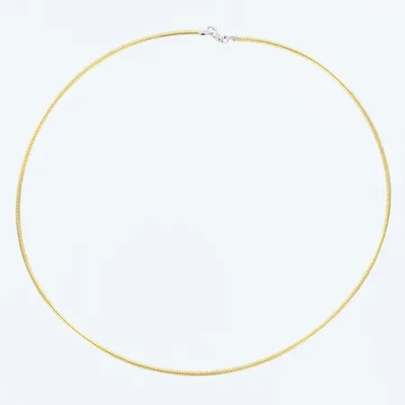 Collier halvstel Øca 13,5cm, bredd: 2mm, tvåfärgad, 18K Vikt: 8,4 g