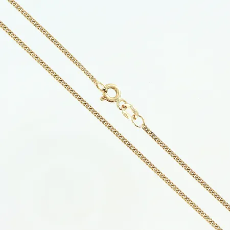 Kedja Pansar längd 38cm, bredd 1mm, små skevheter, 18K Vikt: 3 g