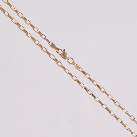 Kedja Ankarlänk längd 51 cm bredd 2mm 14K Vikt: 3,2 g på auktion i Linköping hos Pantbanken Sverige