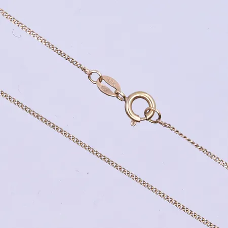 Kedja Pansar längd 44,5 cm bredd 1 mm 18K. Vikt: 1,9 g