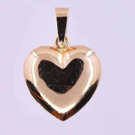 Hänge hjärta stl:20x14 mm 18K. Vikt: 1 g