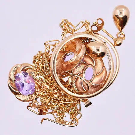 Diverse guld 18K. Vikt: 14,5 g