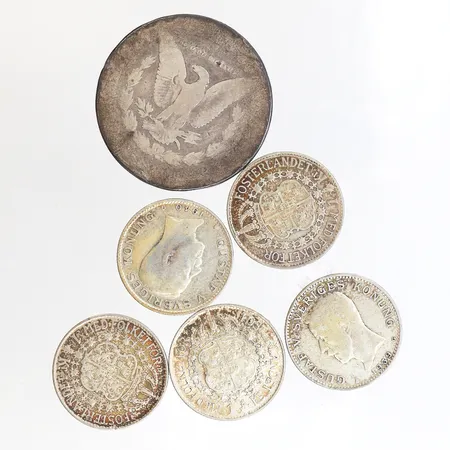 Cirkulationsmynt, 800/1000 silver. Vikt: 62,6 g