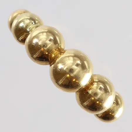 Ring med kulor stl:16¾ bredd 2-6,5mm 18K.  Vikt: 3,1 g
