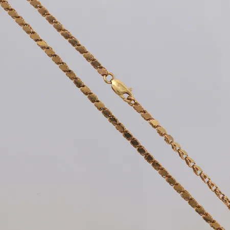 Kedja, Aleppo, längd 40mm, bredd 2,7mm, 18K Vikt: 8,2 g