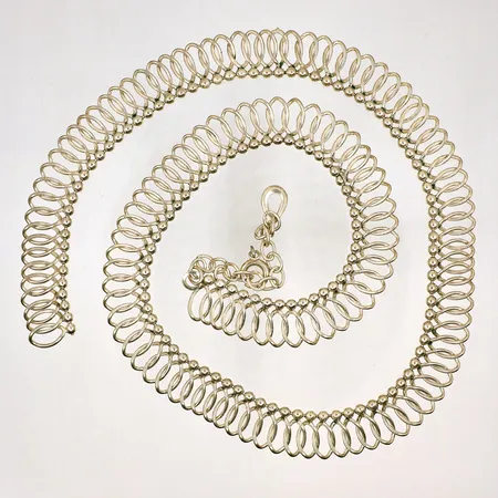 Collier defekt, Längd: 41-47cm, silver 835/1000 Vikt: 27,2 g