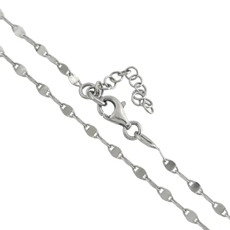 Halskedja Guldfynd silver 925/1000, längd 42 cm (kan användas upp till 45 cm), bredd 2,2 mm Vikt: 2,6 g