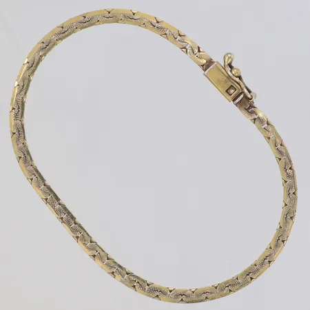 Armband, längd 18,5cm, sliten förgyllning 835/1000 silver Vikt: 5,6 g