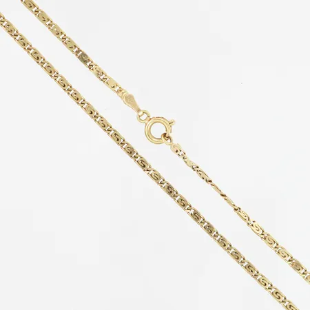 Kedja Irrgång 37cm bredd: 2mm, förkortad, 14K Vikt: 5 g