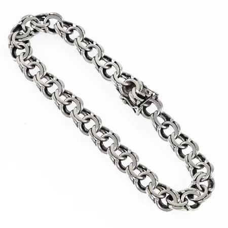 Armband Bismarck längd 20cm bredd 8,3mm, silver 925/1000 16,5g. 