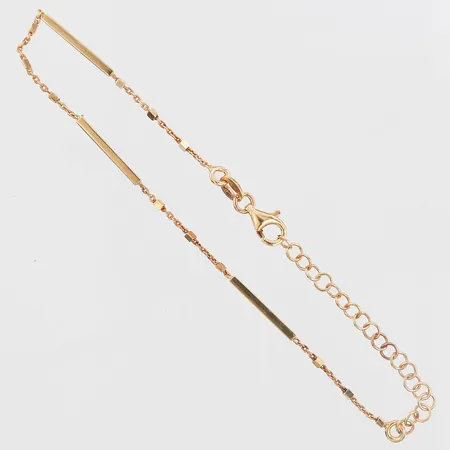 Armband ställbar längd 16,5-21cm, bredd 2mm, förgyllt silver 925/1000 Vikt: 2,7 g