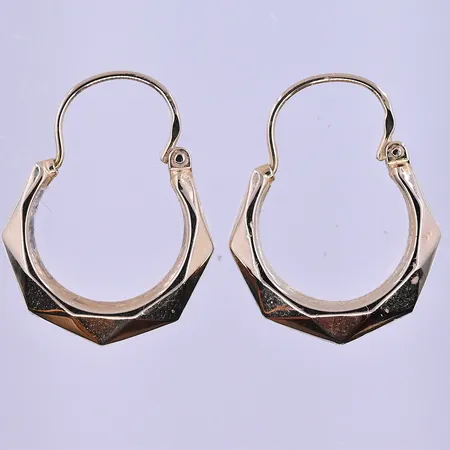 Örhängen Ø12 mm 18K. Vikt: 1,2 g