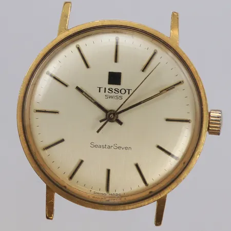 Herrur Tissot Seastar Seven, 43,5mm, 18K, gravyr, lätt buckla, repor, saknar armband