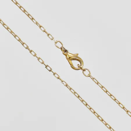 Kedja Ankar längd: ca 44cm bredd: ca 1mm lås i oädelmetall 18K Vikt: 4,6 g