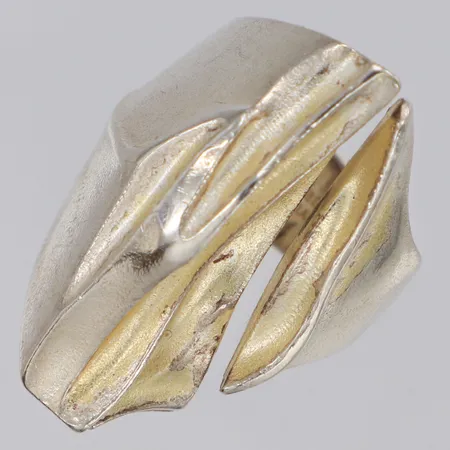 Ring Lapponia Erosion stl:16½, bredd 30mm, Björn Weckström, 925/1000 silver Vikt: 16,4 g